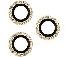 Toptel Topt Apsauginis stiklas HARD DIAMOND skirtas kamerai (lešiui) Apple iPhone 14 Pro/14 Pro Max auksinis (3 vnt)