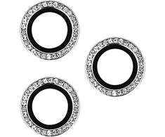 Toptel Topt Apsauginis stiklas HARD DIAMOND skirtas kamerai (lešiui) Apple iPhone 13 Pro/13 Pro Max sidabrinis (3 vnt)