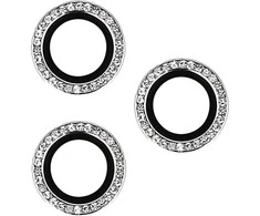 Toptel Topt Apsauginis stiklas HARD DIAMOND skirtas kamerai (lešiui) Apple iPhone 16 Pro/16 Pro Max sidabrinis (3 vnt)