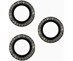 Toptel Topt Apsauginis stiklas HARD DIAMOND skirtas kamerai (lešiui) Apple iPhone 15 Pro/15 Pro Max juodas (3 vnt)