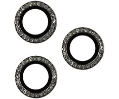 Toptel Topt Apsauginis stiklas HARD DIAMOND skirtas kamerai (lešiui) Apple iPhone 16 Pro/16 Pro Max juodas (3 vnt)
