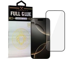 Topt Apsauginis stiklas HARD Full Glue 5D skirtas Apple iPhone 16 Pro Juodas