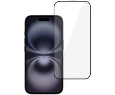 Topt Apsauginis stiklas HARD Full Glue 5D skirtas Apple iPhone 16 Plus Juodas