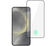 Topt Apsauginis stiklas HARD Full Glue 5D skirtas Samsung Galaxy S24 Juodas (with fingerprint unlock)