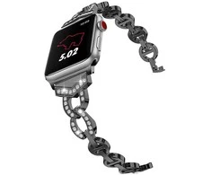 Išmaniojo laikrodžio apyrankė Oem, skirta Apple Watch (42/44/45 mm), Grafito spalvos
