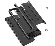 Topt Armor Carbon dėklas skirtas Samsung Galaxy A35 juodos spalvos