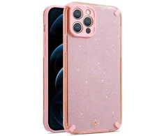 Topt Armor Glitter dėklas skirtas Apple iPhone 12 Pro rožinės spalvos