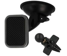 Oem Topt automobilinis laikiklis – TXR – MAGNETIC / 2 mounts: on the glass and air vent / with a pilkas frame