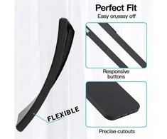 Topt Back Dėklas Matinis skirtas Huawei P30 Lite juodos spalvos