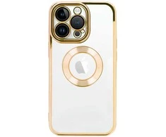 Topt Beauty skaidrus dėklas skirtas Apple iPhone 14 Pro aukso spalvos