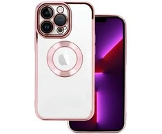 Topt Beauty skaidrus dėklas skirtas Apple iPhone 12 Pro Max rožinės spalvos