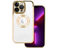 Topt Beauty skaidrus dėklas skirtas Apple iPhone 14 Pro aukso spalvos