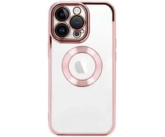 Topt Beauty skaidrus dėklas skirtas Apple iPhone 12 Pro Max rožinės spalvos