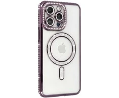 Toptel Topt Bling Magsafe dėklas skirtas Apple iPhone 16 Pro violetinės spalvos
