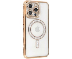 Toptel Topt Bling Magsafe Dėklas skirtas Apple iPhone 17 Pro Max aukso spalvos