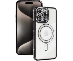Toptel Topt Bling Magsafe Dėklas skirtas Apple iPhone 17 Pro Max juodos spalvos
