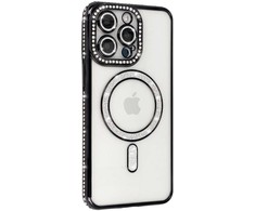 Toptel Topt Bling Magsafe Dėklas skirtas Apple iPhone 17 Pro Max juodos spalvos