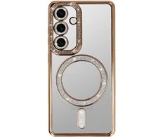 Topt Bling Magsafe Dėklas skirtas Samsung Galaxy A26 5G aukso spalvos
