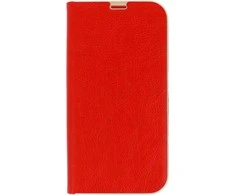 Topt Book dėklas su rėmeliu skirtas Iphone 12 raudonos spalvos
