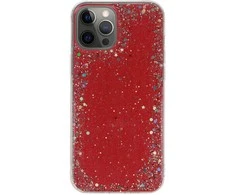 Topt Brilliant skaidrus dėklas skirtas Apple iPhone 12 Pro Max raudonos spalvos