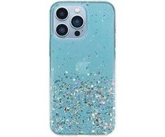 Topt Brilliant skaidrus dėklas skirtas Apple iPhone 13 Pro mėlynos spalvos