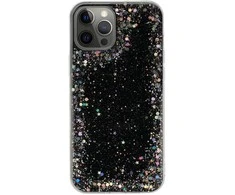 Topt Brilliant skaidrus dėklas skirtas Apple iPhone 12 Pro Max juodos spalvos