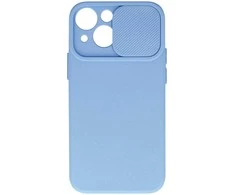 Topt Camshield Soft dėklas skirtas Apple iPhone 15 Plus Light violetinės spalvos