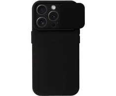 Topt Camshield Soft dėklas skirtas Apple iPhone 15 Pro juodos spalvos
