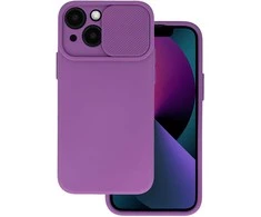 Topt Camshield Soft dėklas skirtas Apple iPhone 16 Pro Max violetinės spalvos