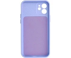 Toptel Topt Camshield Soft dėklas skirtas Apple iPhone 12 Light violetinės spalvos