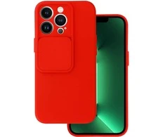 Topt Camshield Soft dėklas skirtas Apple iPhone 13 Pro Raudona