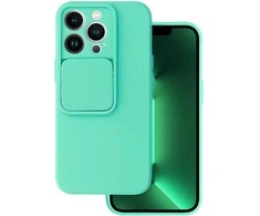Topt Camshield Soft dėklas skirtas Apple iPhone 13 Pro mėtų spalvos