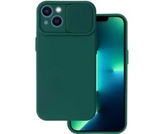 Topt Camshield Soft dėklas skirtas Apple iPhone 13 Dark žalias