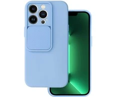 Topt Camshield Soft dėklas skirtas Apple iPhone 13 Pro Light mėlynos spalvos