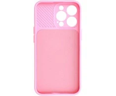 Topt Camshield Soft dėklas skirtas Apple iPhone 13 Pro Light rožinės spalvos