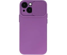 Topt Camshield Soft dėklas skirtas Apple iPhone 16 violetinės spalvos