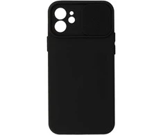Dėklas Topt Camshield Soft skirtas Apple iPhone 12 juodos spalvos