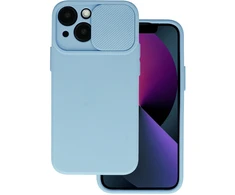 Dėklas Blue Mėlyna Camshield Soft skirtas Apple iPhone 15 Light mėlynas