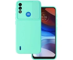 Topt Camshield Soft dėklas skirtas Motorola Moto E7 Power/E7i Power mėtų spalvos