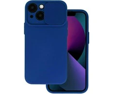 Topt Camshield Soft dėklas skirtas Samsung Galaxy S23 Ultra mėlynos spalvos