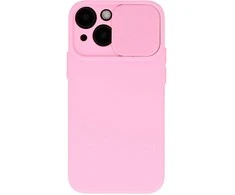 Topt Camshield Soft dėklas skirtas Samsung Galaxy S23 FE Light rožinės spalvos
