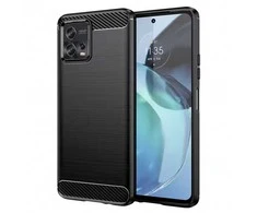 Topt Carbon dėklas skirtas Motorola Moto G24 juodos spalvos