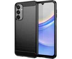 Topt Carbon dėklas skirtas Samsung Galaxy M15 5G juodos spalvos
