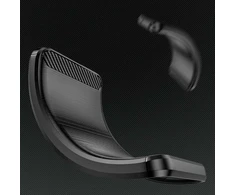 Topt Carbon dėklas skirtas Samsung Galaxy A53 5G juodos spalvos
