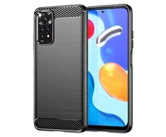 Topt Carbon dėklas skirtas Xiaomi Redmi Note 11/Note 11S juodos spalvos