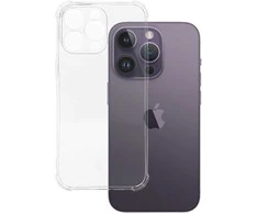 Topt Clin Anti Shock 1,5mm skirtas Apple iPhone 15 Pro dėklas telefonui skaidrus