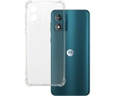 Topt Clin Anti Shock 1,5mm skirtas Motorola Moto E13 dėklas telefonui skaidrus
