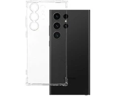 Topt Clin Anti Shock 1,5mm skirtas Samsung Galaxy S23 Ultra dėklas telefonui skaidrus