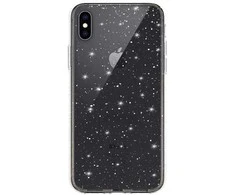 Topt Crystal Glitter dėklas skirtas Apple iPhone X/XS (5,8″) sidabro spalvos