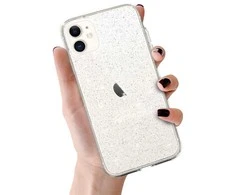 Topt Crystal Glitter dėklas skirtas Apple iPhone 11 sidabro spalvos